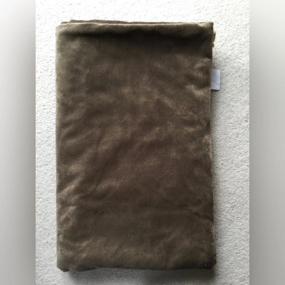 West Elm faux fur throw